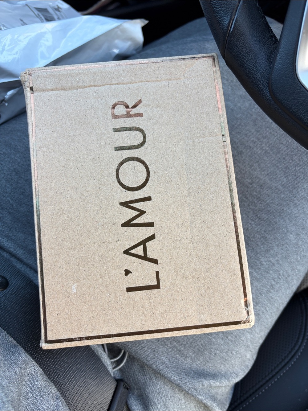 L'Amour Brown joy waxed t-strap Mary Jane size 5